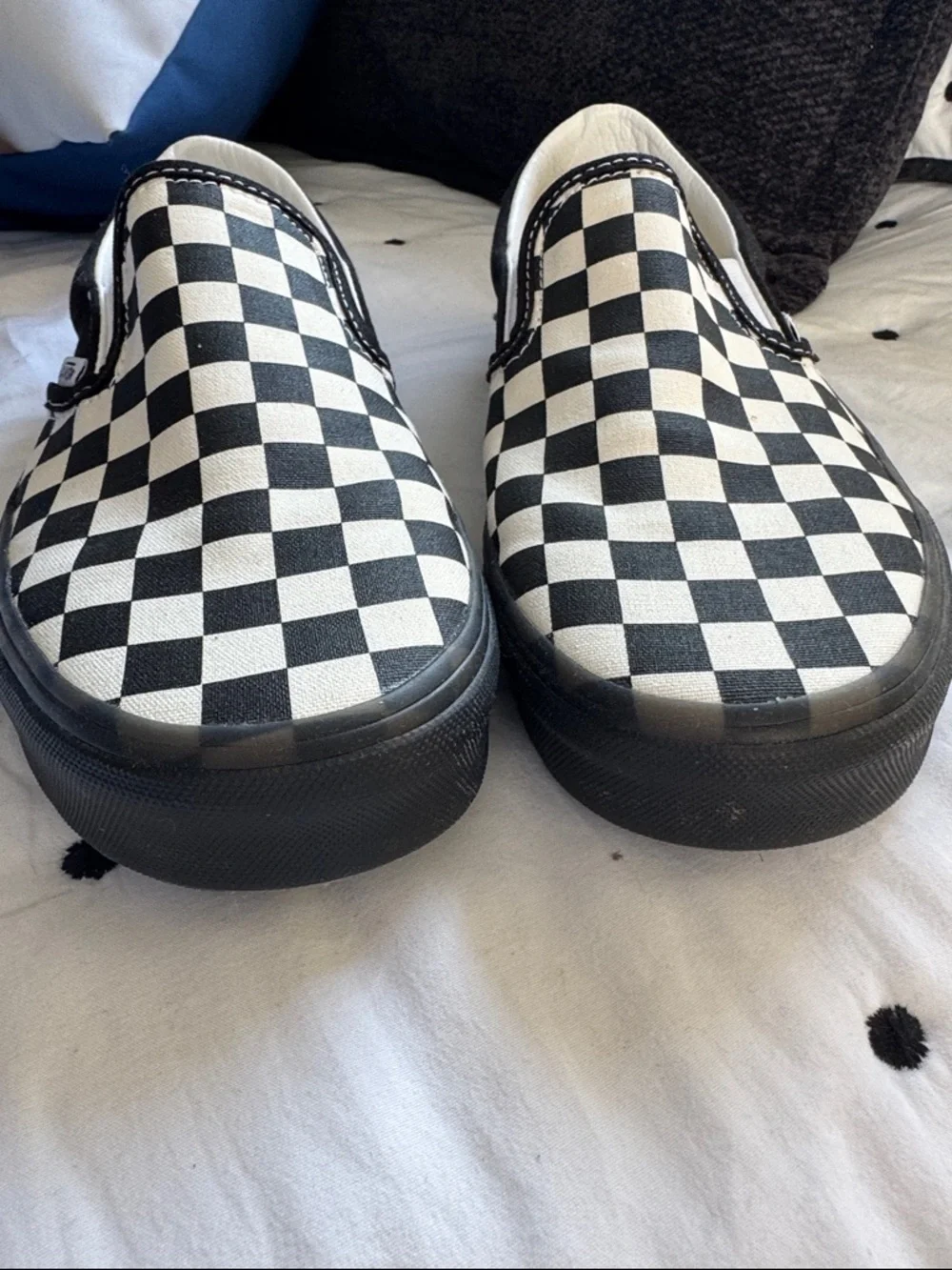 Come on and get in the Vans ....Slip-On Checkerboard Sneakers - - Picture 2 of 6
